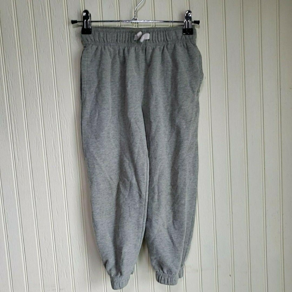 365 Kids From Garanimals Pants Kids 5 Gray Fleece Jogger Sweatpants Ankle
